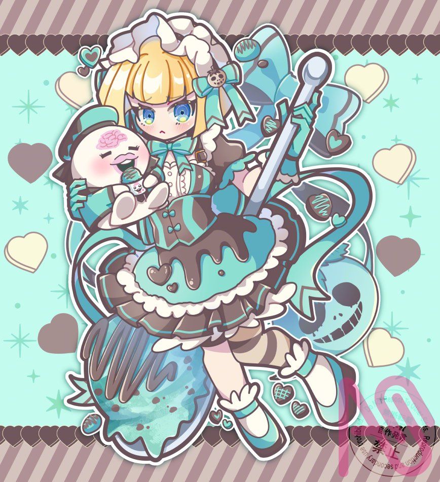 Illust of 音羽/otowa fanfic girl チョコミント HUNDREDLINE-最終防衛学園- ハンドレッドライン 大鈴木くらら NIGOU