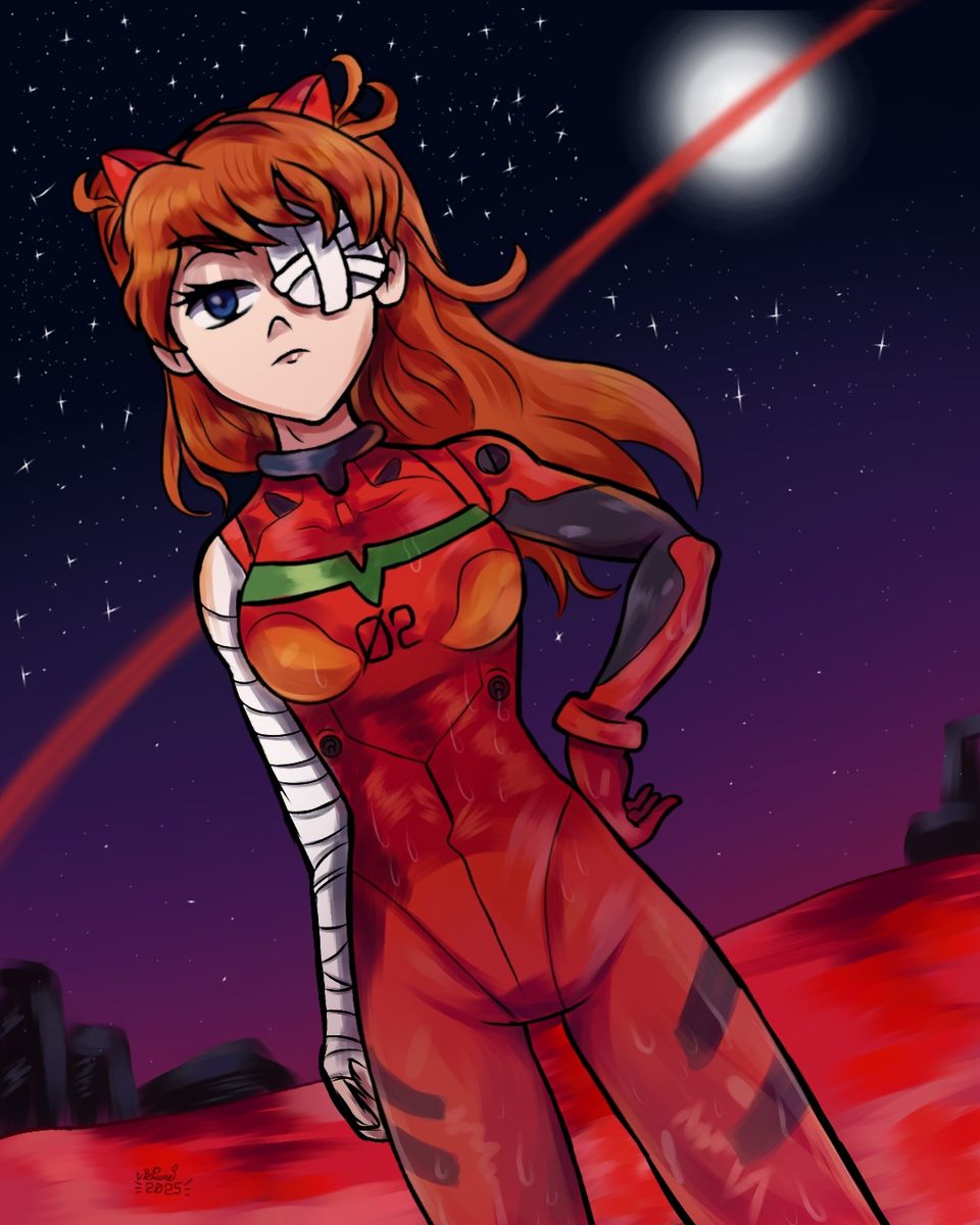 Kimochi Warui... Illust of vicfunes fanart illustration anime digital animegirl cutegirl neongenesisevangelion asuka 惣流・アスカ・ラングレー EVANGELION