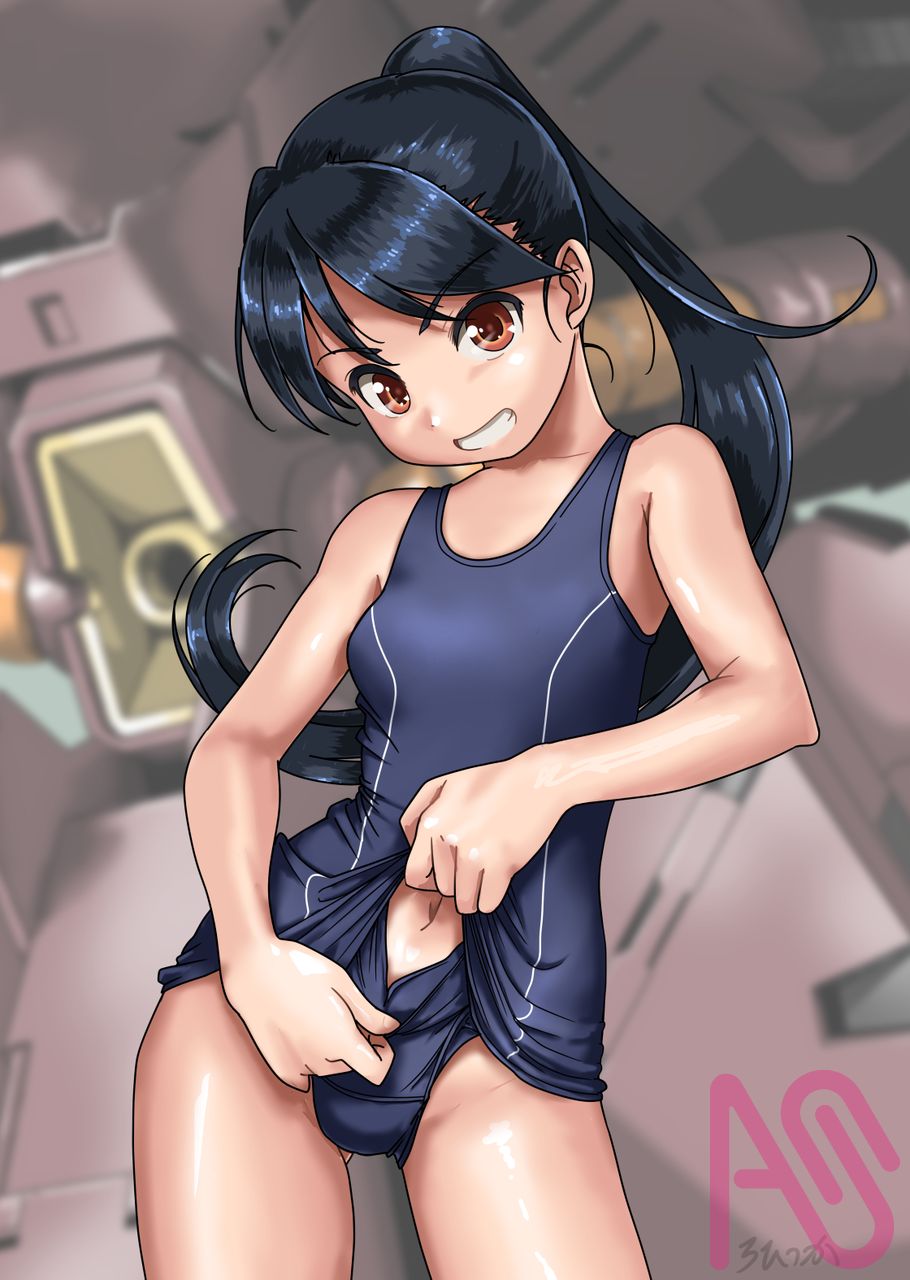 臍 Illust of ろひつか girl スク水 oc loli