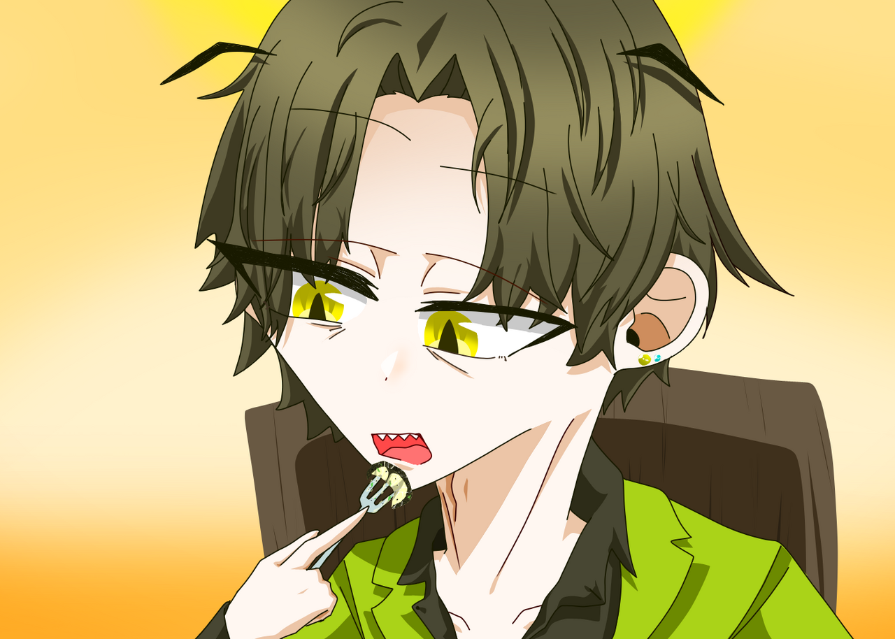 オリキャラ　お食事ベルリア ヨヒメ의 일러스트 medibangpaint 악마 자캐