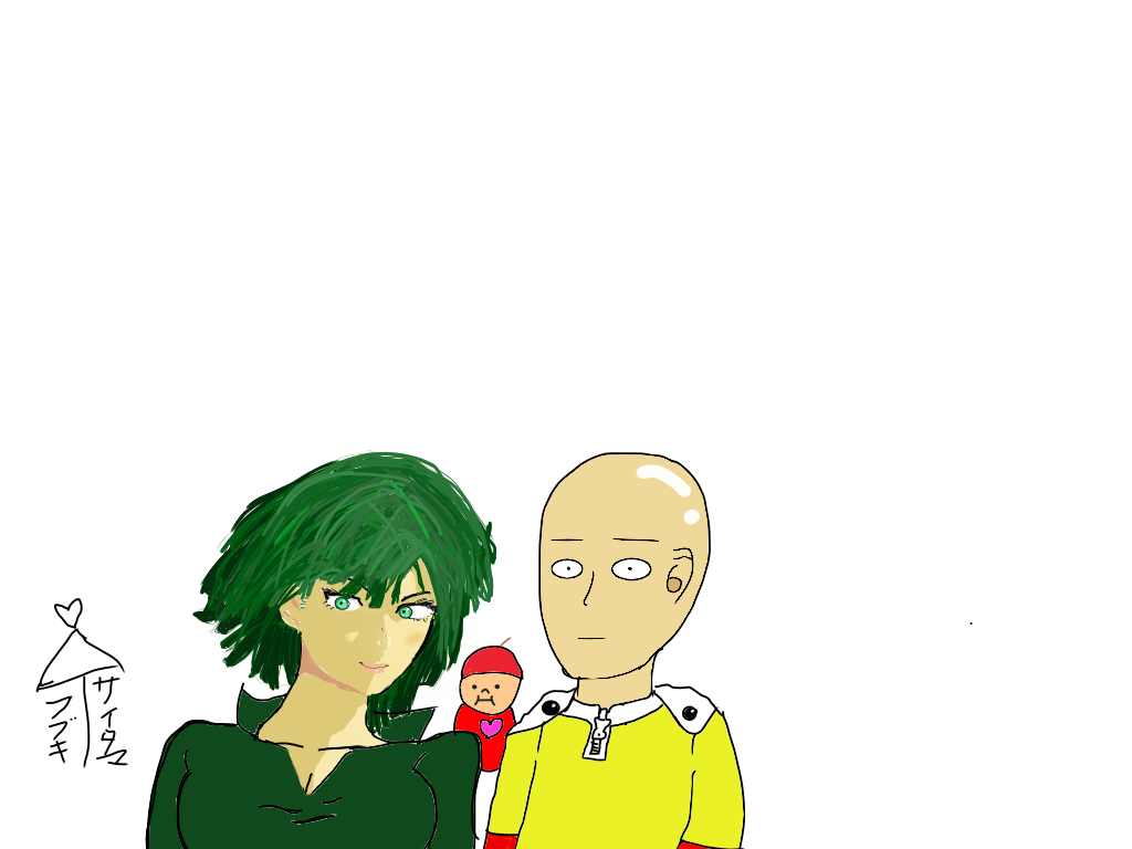 美女とハゲ ワンパンマン アップルキッド 插畫 Art Street