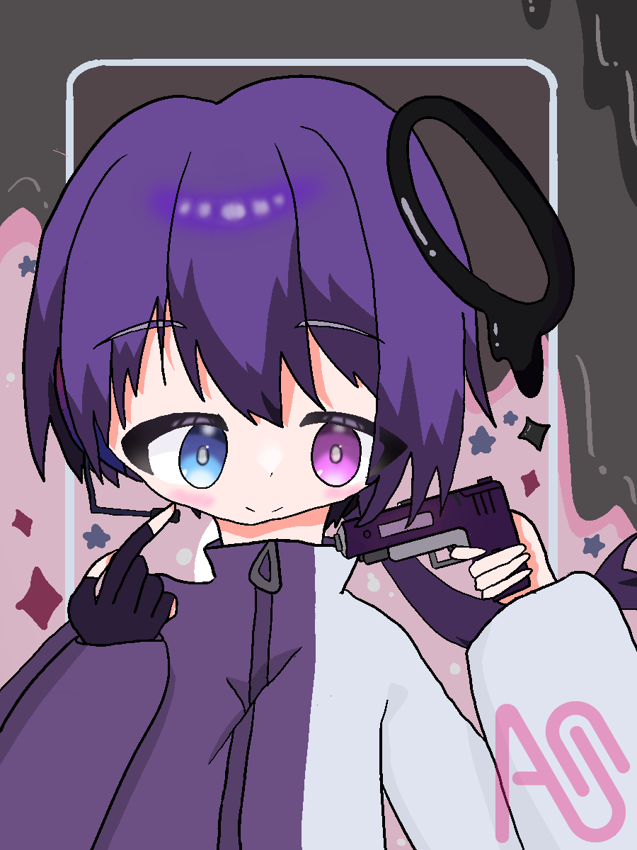 スプ好きさんへ Illust of 飴雫　あめふぁ オッドアイ かっこいい Gun スプ好きのFA
