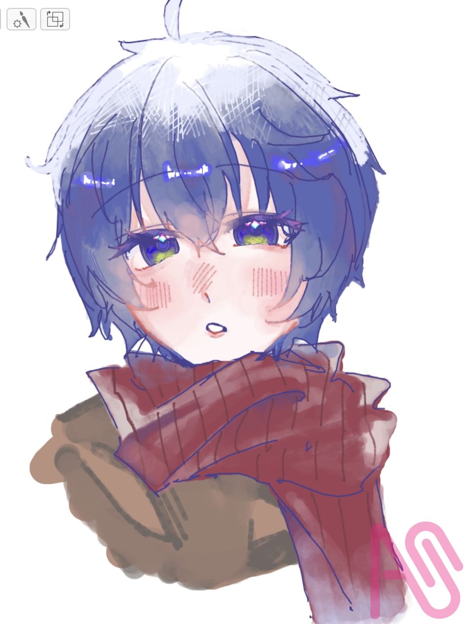 絵チャ Illust of ことろ。 girl impasto 絵チャ ことろあーと 神絵師を超えて神を超えてますね！！