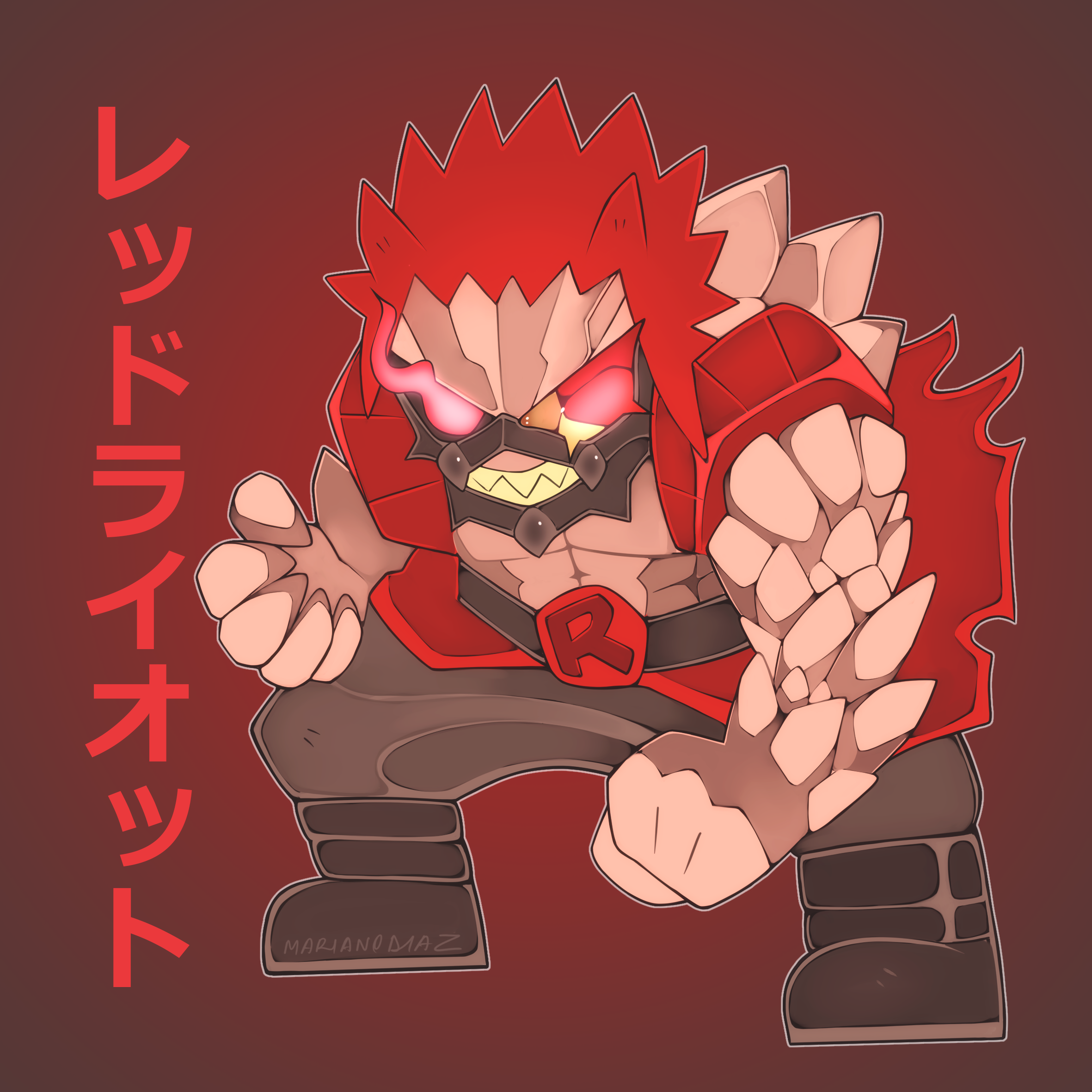Red Riot Unbreakable Marianodi4z Illustrations ART street