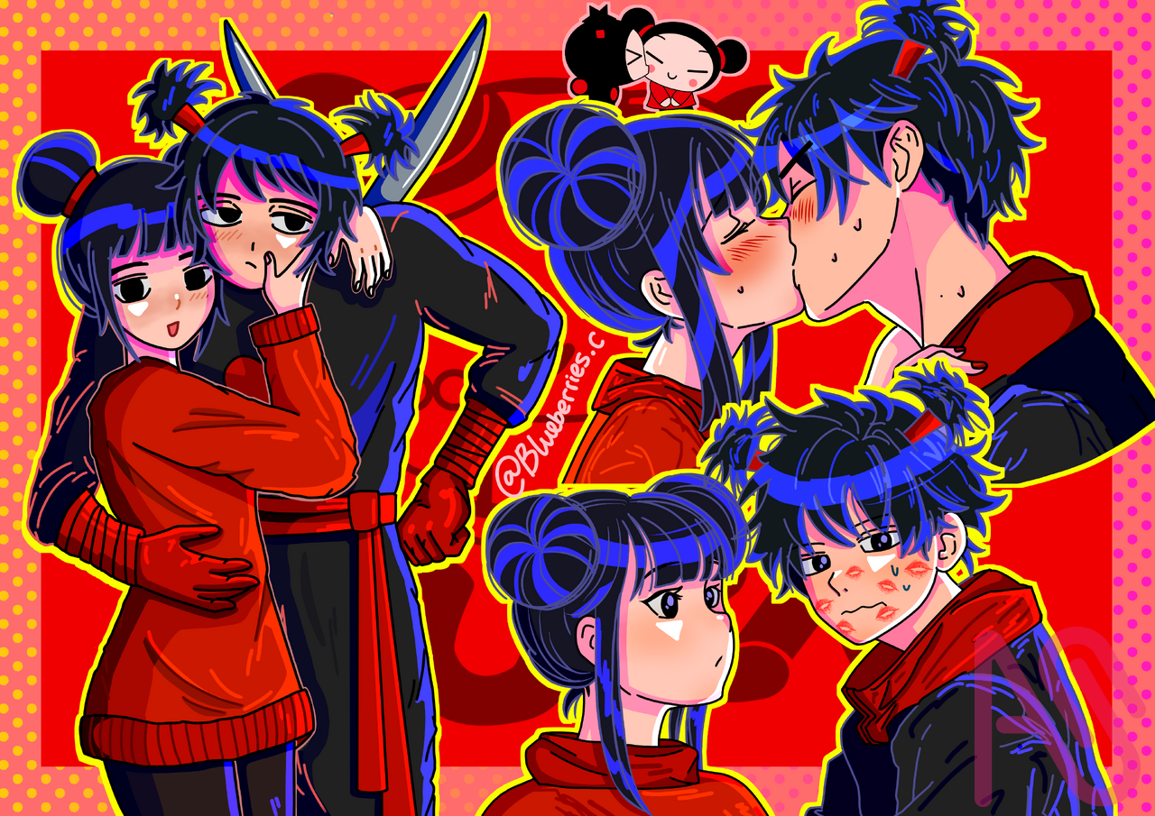 Pucca and Garu Illust of crystalcovenas pucca