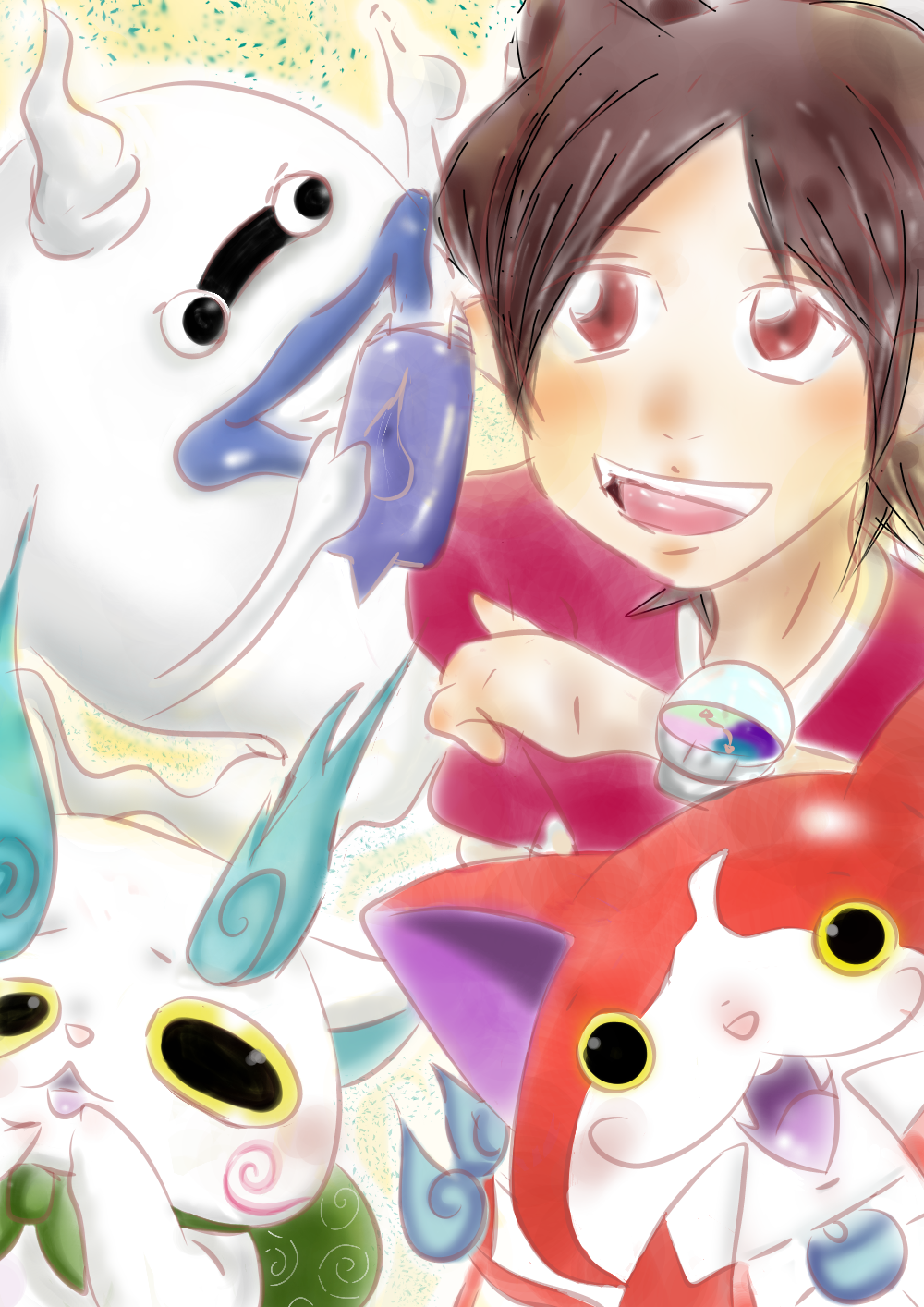 妖怪ウォッチ練習 鮎の味噌煮込み イラスト Art Street アートストリート