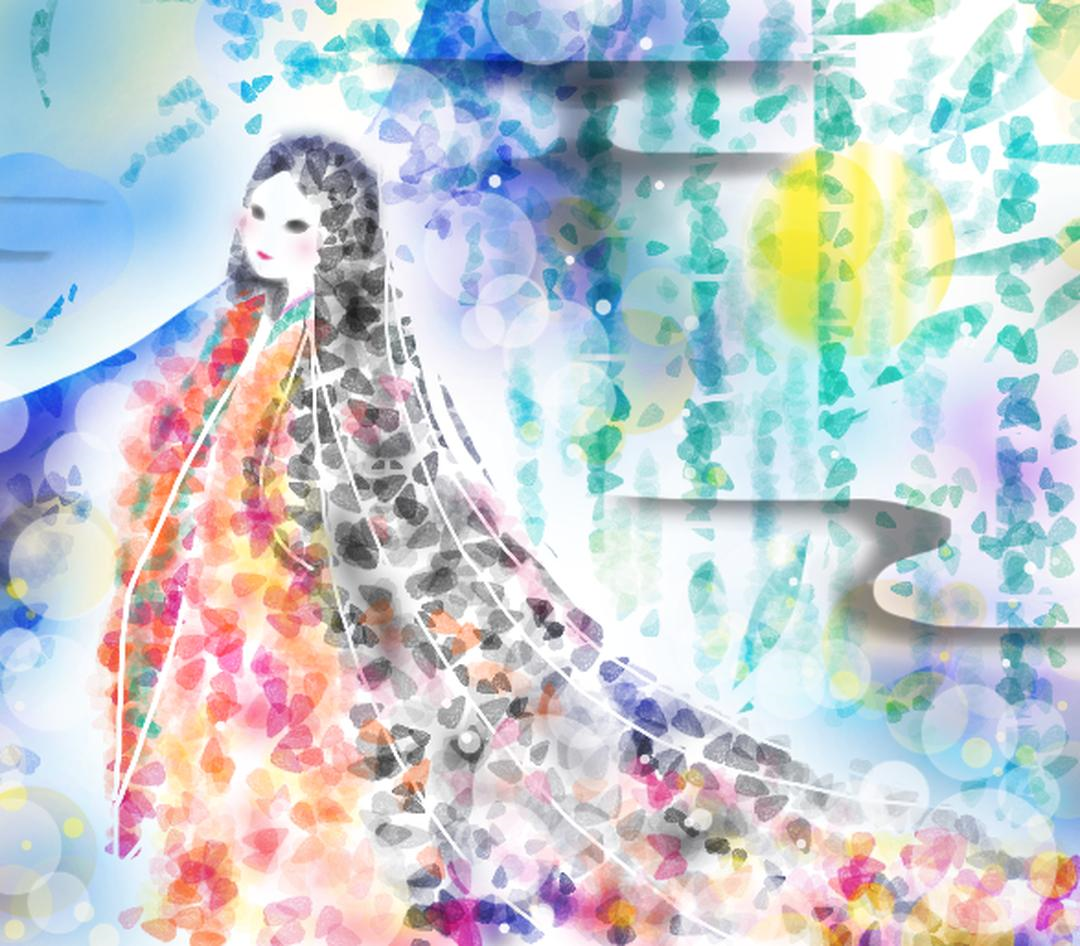 かぐや姫 つきのくろねこ 일러스트 Art Street 아트 스트리트