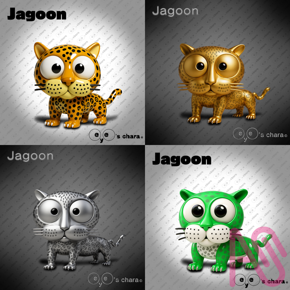 eye's real Final Mix No.039【Jagoon】 Illust of ケンチン animal character kawaii 大きな目 ジャガー