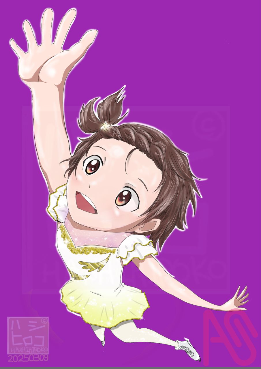 いのりさん Illust of ハシヒロコ♂ フィギュアスケート メダリスト 結束いのり