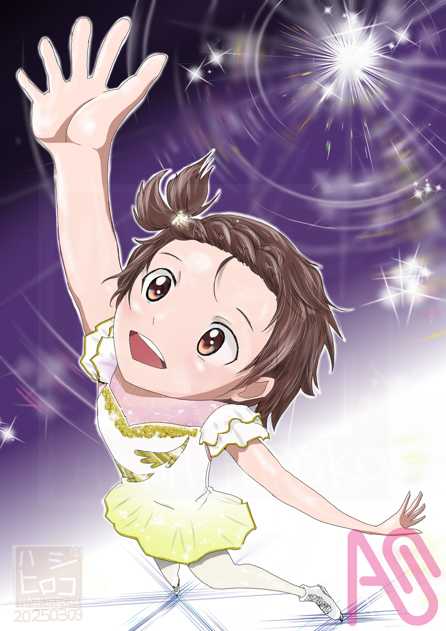 いのりさん Illust of ハシヒロコ♂ フィギュアスケート メダリスト 結束いのり