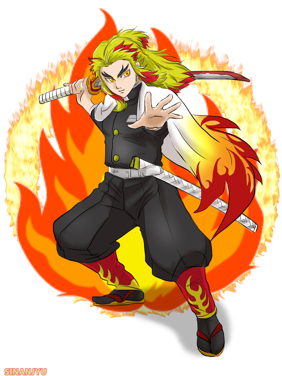 煉獄杏寿郎 ๑ W ๑ シナンジュ フル フロンタル搭乗中 イラスト Art Street アートストリート