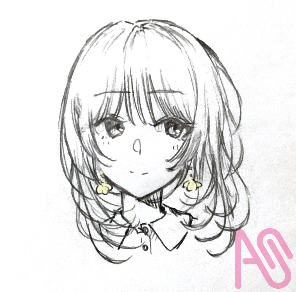 らくがきレイヤーカットちゃん Illust of Mona girl doodle analog