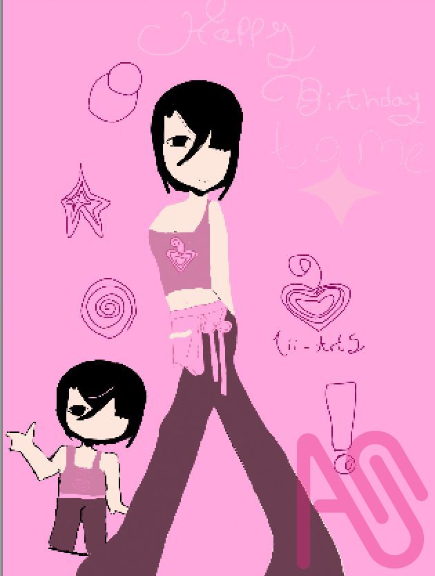 Happy birthday to me 😊✨ Illust of りさ💗 drawing chibi digital birthday animeartstyle Lii_arts princess