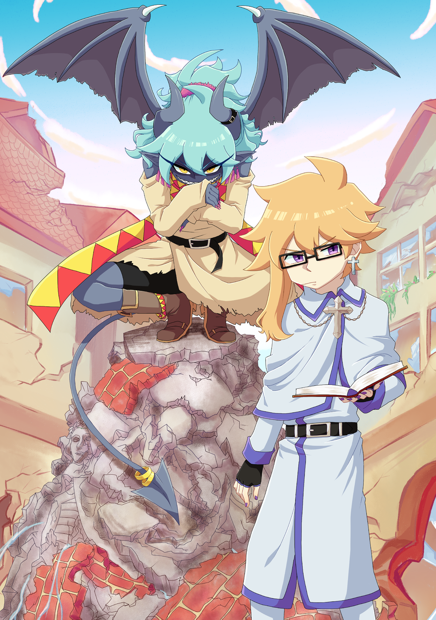 悪魔くんとエクソシストさん 宮月 Illustrations Art Street