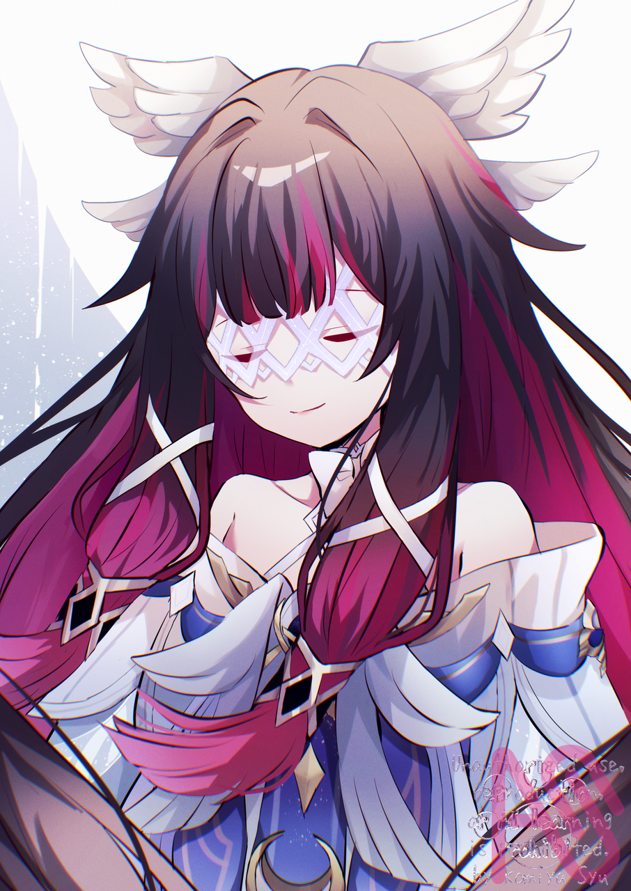 コロンビーナ Illust of 狐巳夜 painting girl fanart CLIPSTUDIOPAINT Artwork GenshinImpact コロンビーナ