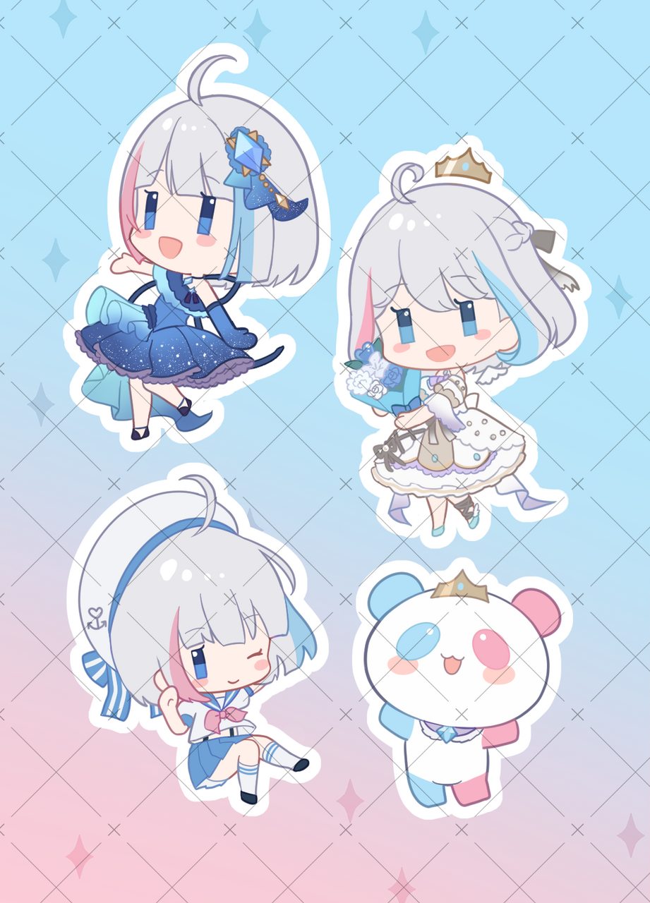 2周年グッズ特典 Illust of 夢羽　結 デフォルメ girl illustration original chibi oc kawaii colorful virtual_YouTuber ゆめうゆい