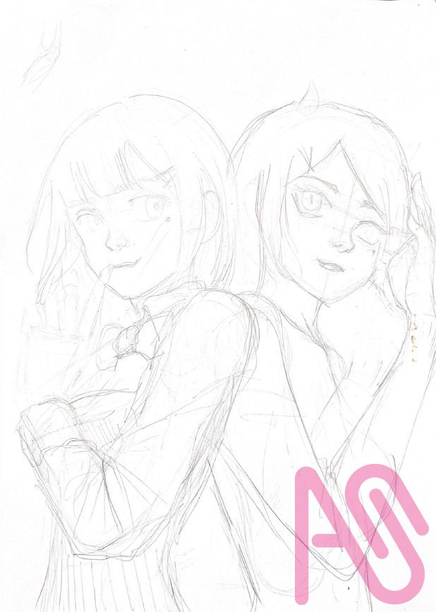 20250531畫畫練習 Illust of MoonWolf 同人 practice coloring 女生 顏色 每周任務 weeklydrawing 左玖