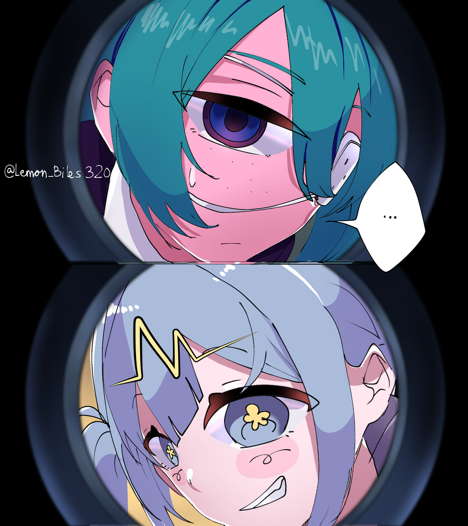 Moni-pathy Illust of Biles fanfic hatsunemiku VOCALOID DECO*27 モニタリング テレパシ digital digitalpainting digitalillustration ibispaint