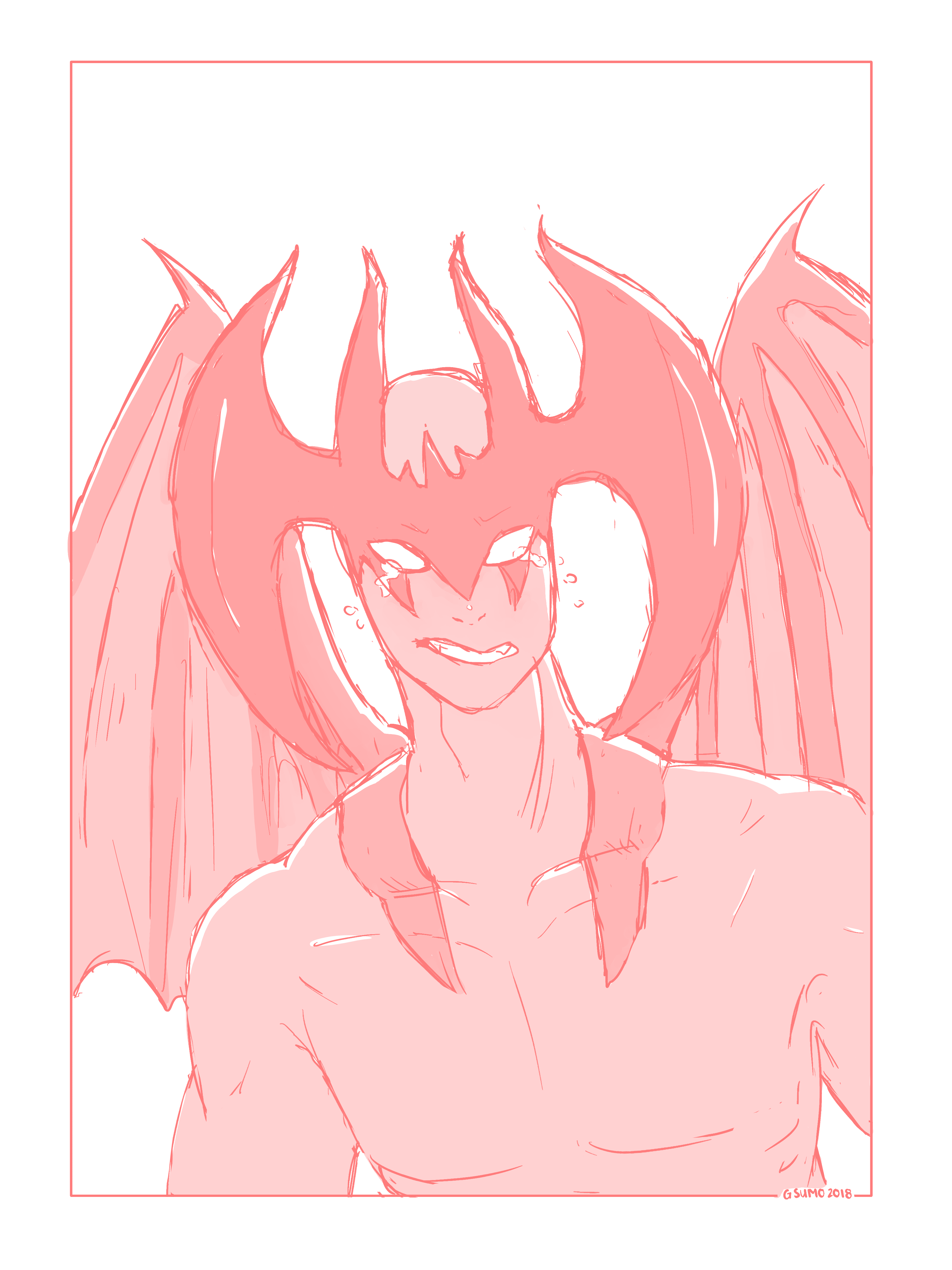 devilman crybaby sketch Gxbrielsart - Illustrations ART street