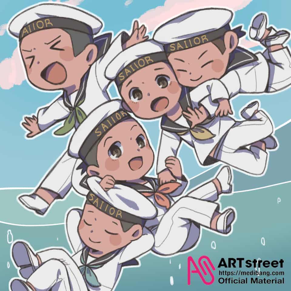 仲良し水兵組tubasa105 插畫art Street