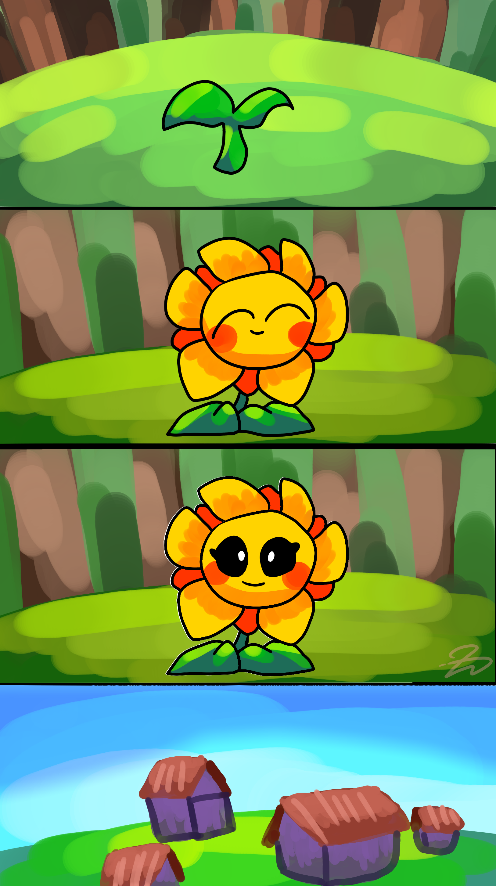 Primal instincts plants vs zombie comic