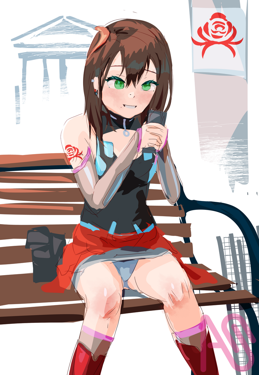 中国語を勉強して、どこかに行けるようになりたい。 Illust of One Million Comics girl doodle original oc Conceptart リドローOK 明比_萌 Moe_Akihi