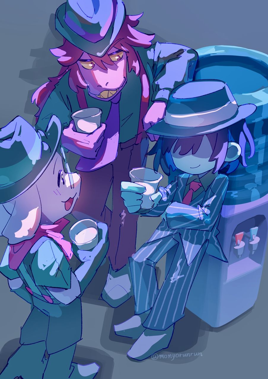 Ch3ネタバレ Illust of モにょルン fanfic fanart blue illustration digital background Artwork Deltarune