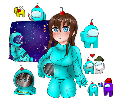 正規販売店 Among Us イラストオーダー 50 Off