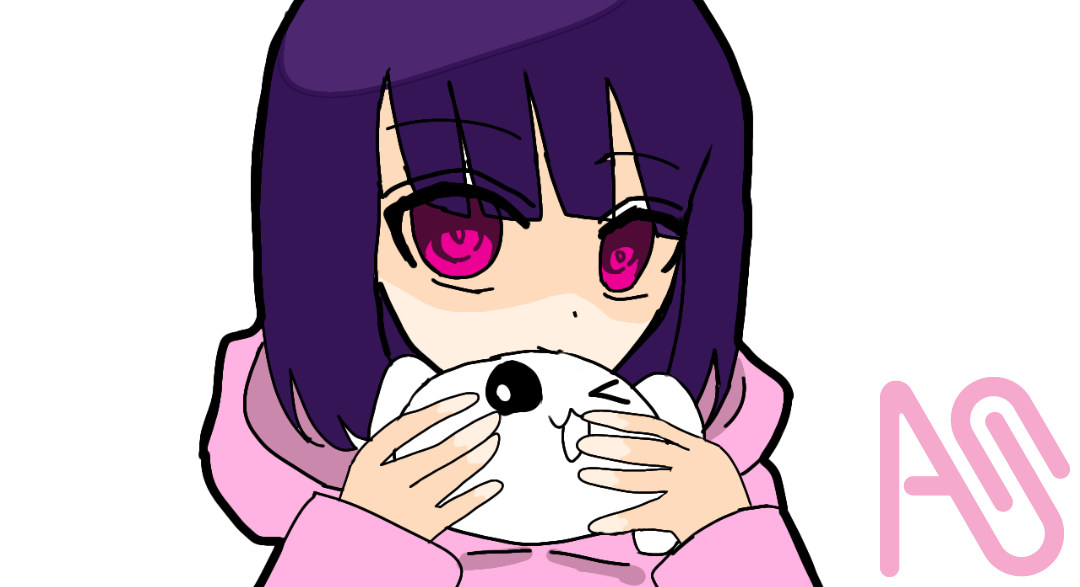 4年前のOCイラスト❤️‍🩹リメイクしてみた！ Illust of りめむ リメイク original 病み digital oc 病みかわいい りめむワールド オリキャラ女子 ハート大量発生 眉毛は生えました