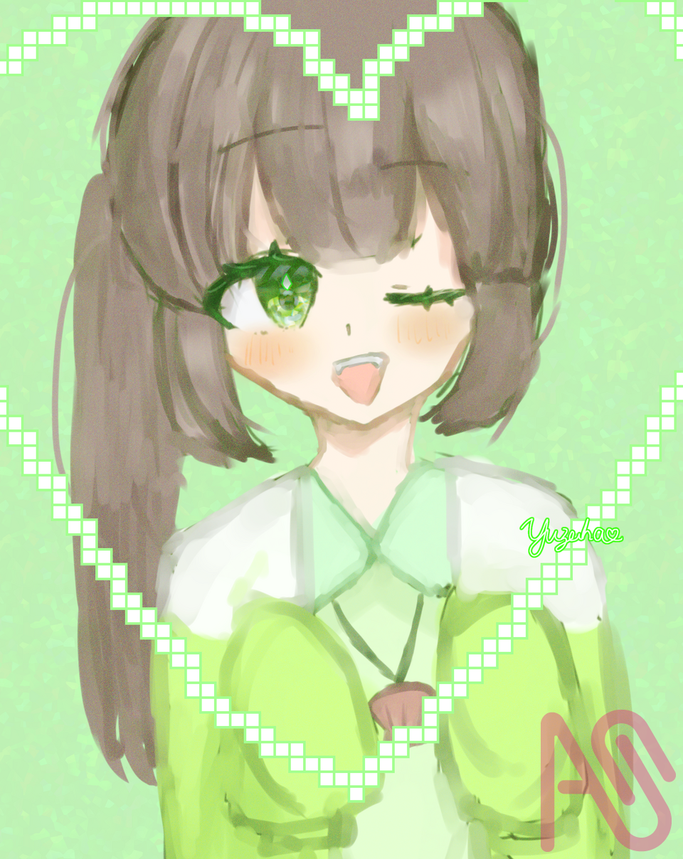 めろんそーださんへ！ Illust of ゆずは～代選中‼️～ girl doodle よその子 めろんそーだは美味い