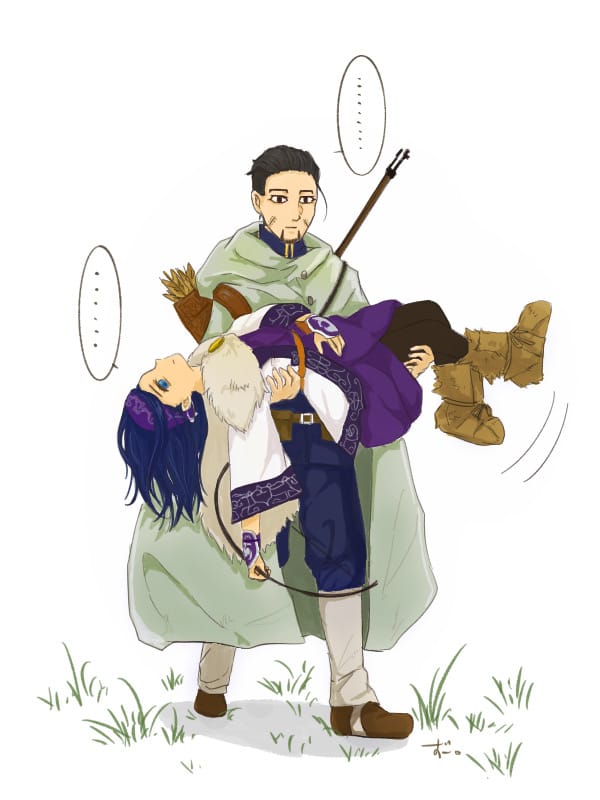 連れ戻されるアシリパ ずー ぐー Illustrations Art Street