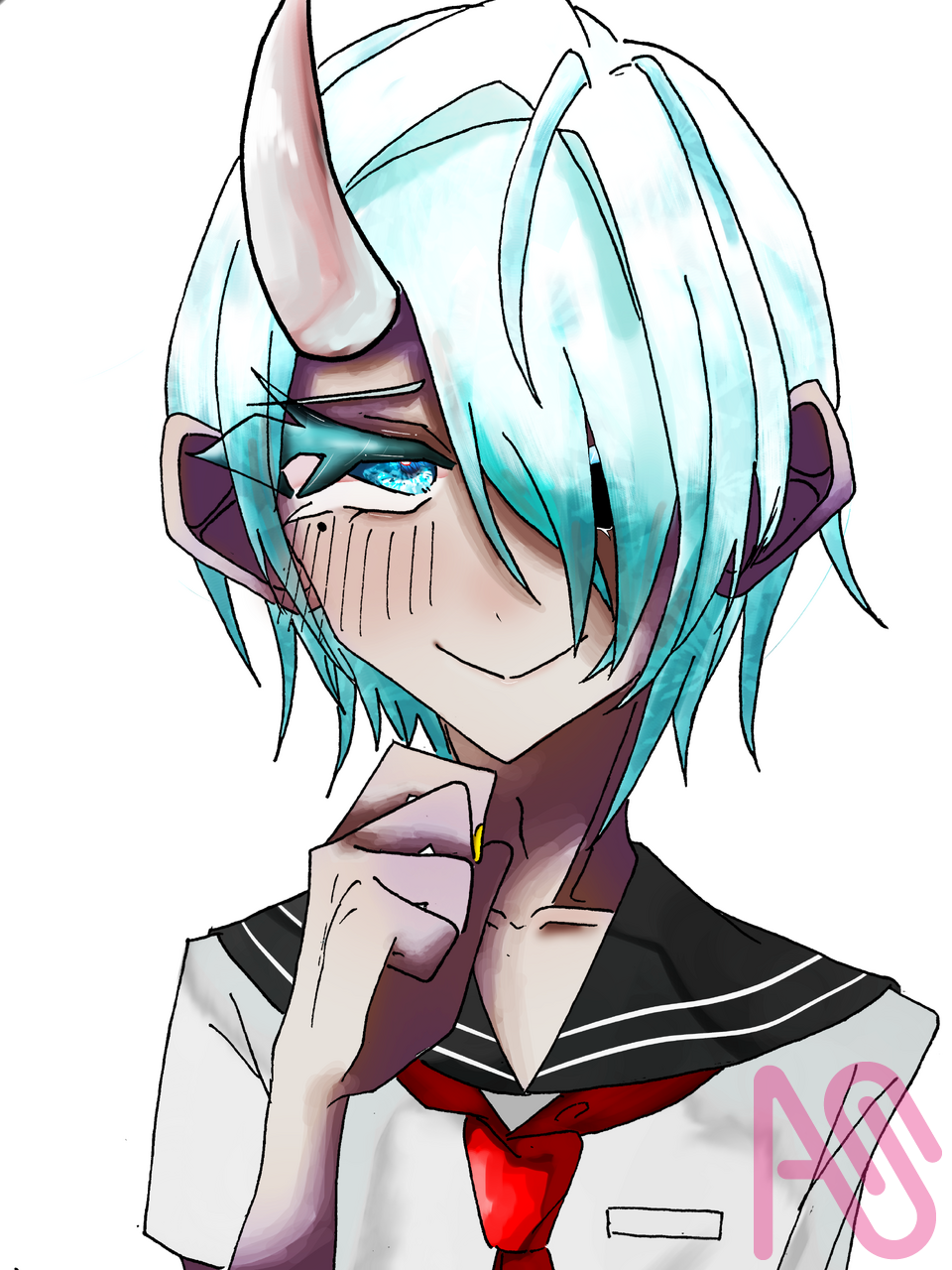 ごめんなぁ……？ Illust of りる sailor_uniform 妖怪学校の先生はじめました！ リル ようはじ 神酒凛太郎