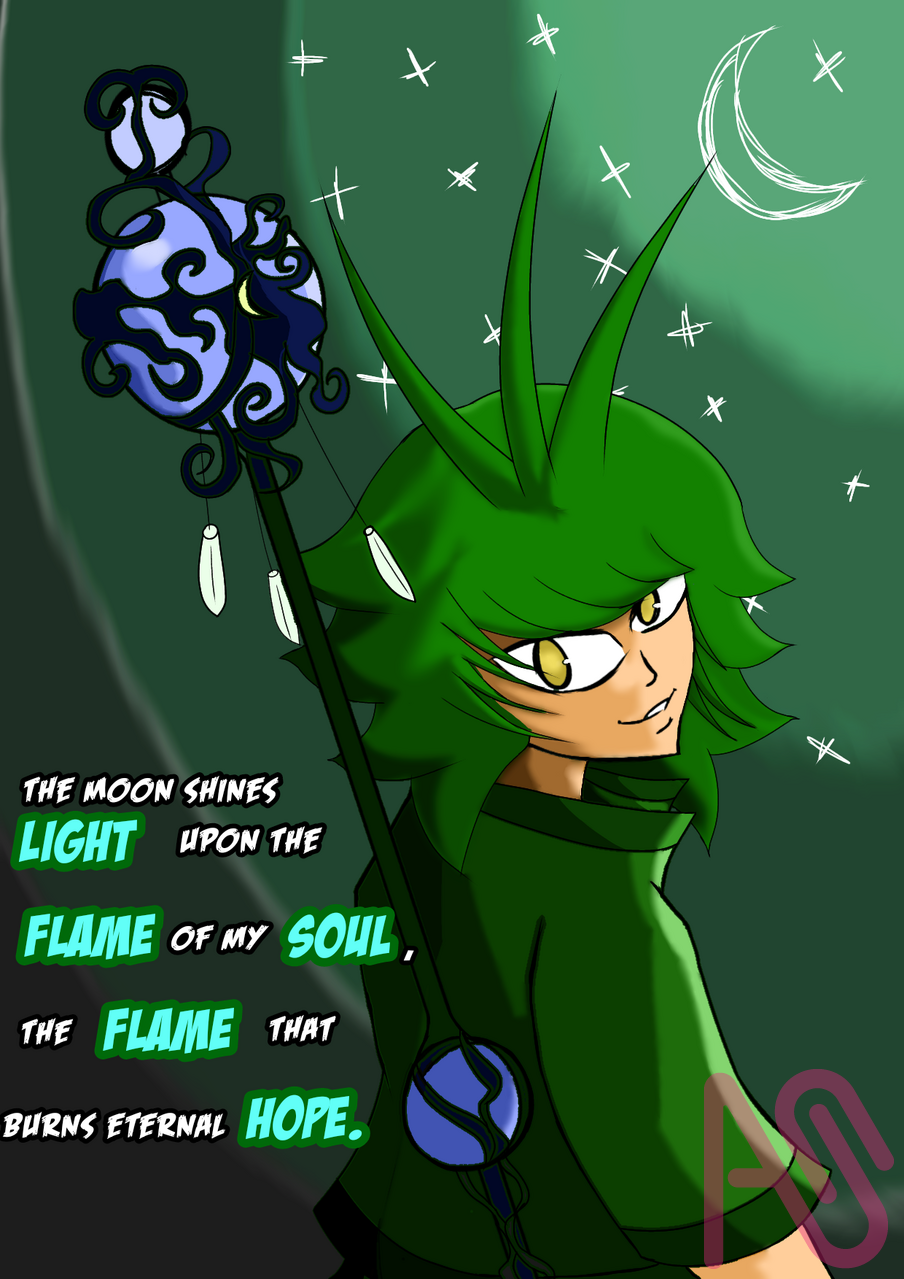 Shodes Moonlight Illustration  Illust of AngelicaFX75 angel moon medibang background shonen nightsky characterdesign