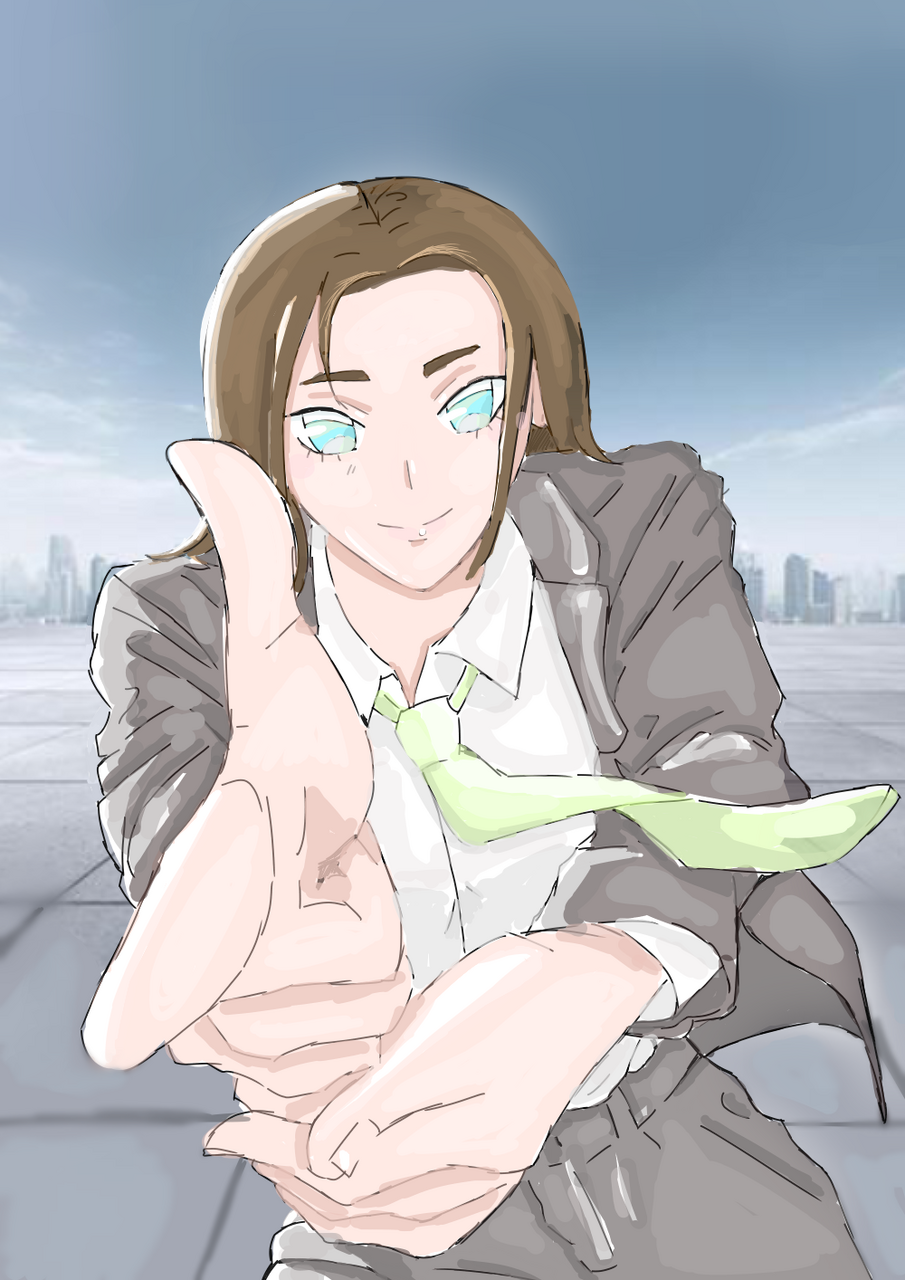 Finger guns got a nose job Illust of HaPPym@Ma1313 medibangpaint