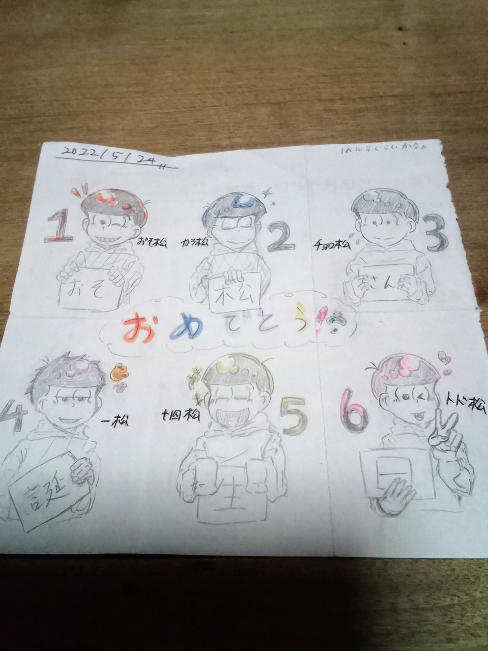 おそ松さん誕生日 22 5 24 青目 あおま Illustrations Art Street