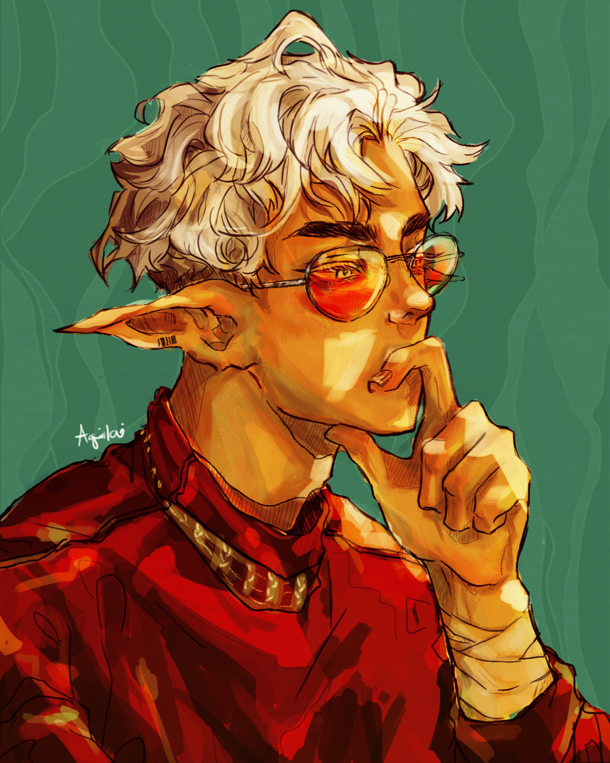 My Oc Azef Aquilai Illustrations Art Street