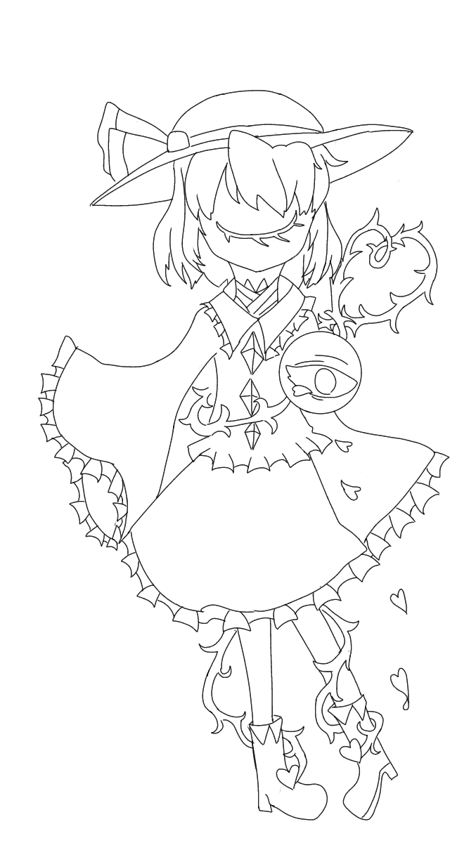 塗り絵古明地 ネコネコ Illustrations Art Street