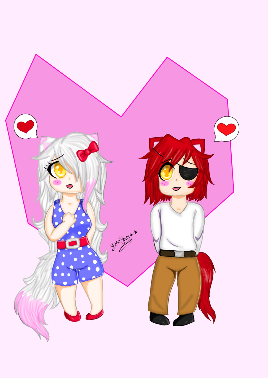 Foxy X Mangle Yunoshinra Illustrations Art Street By - 