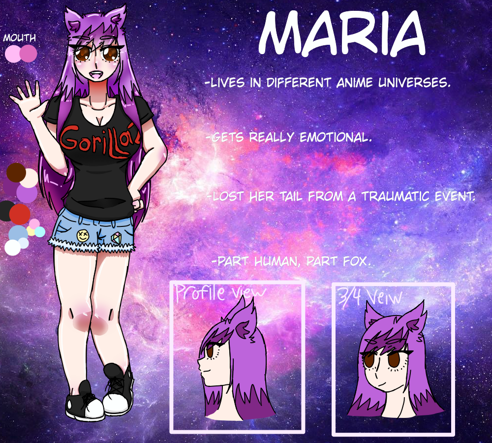 Maria reference sheet Maria-Senpai - Illustrations ART street