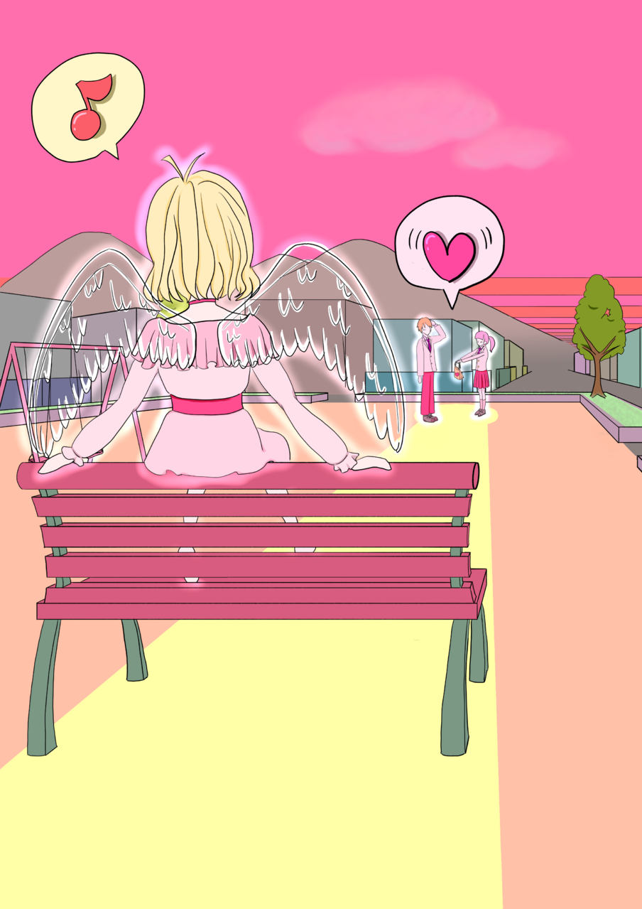 天使のいたずら biwa 插图 ART street