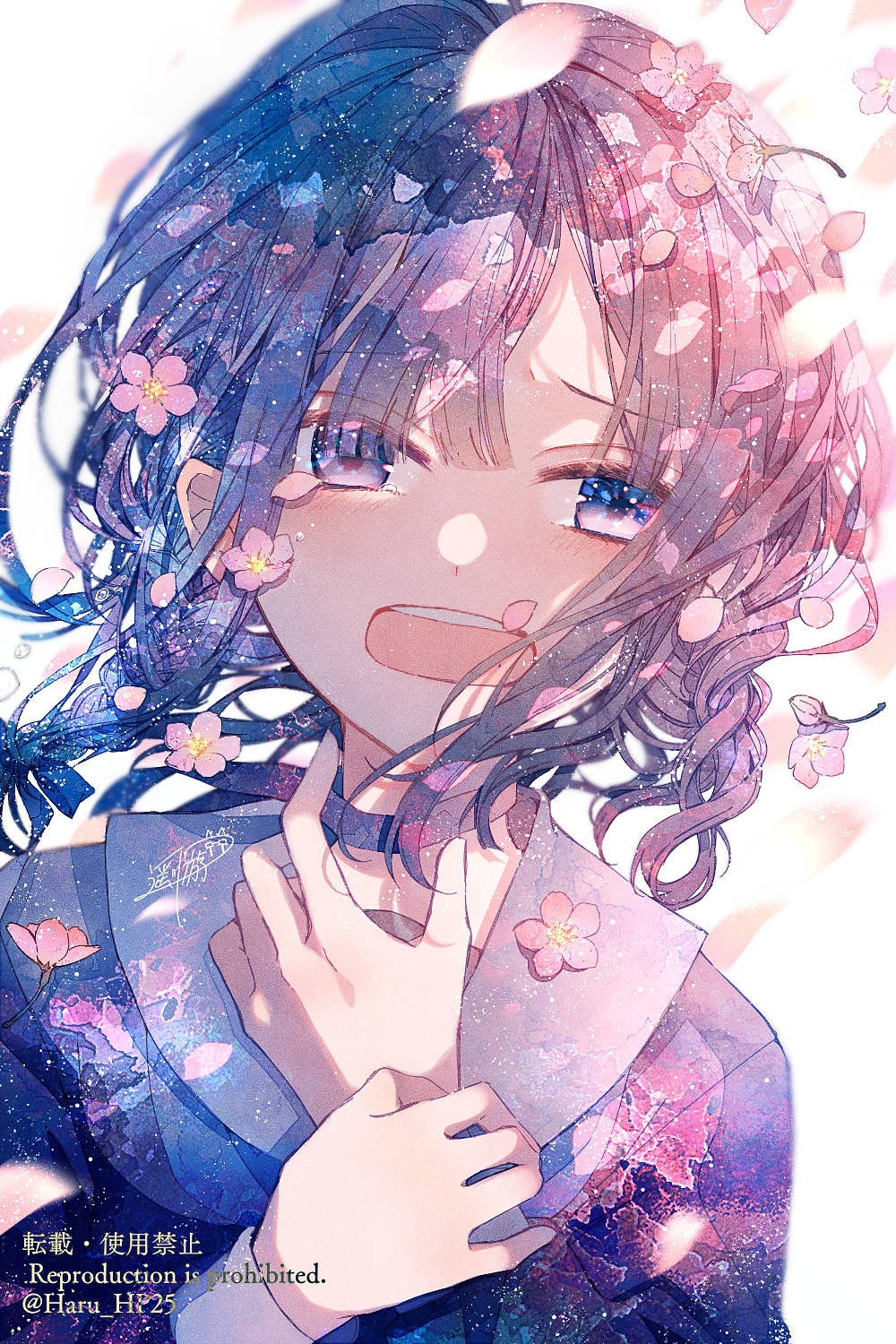 手描きイラスト✣創作水彩原画『桜花爛漫』 hq720.jpg?sqp=-