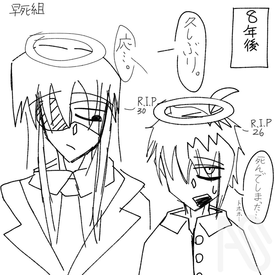 神川　※おまけ付き Illust of 𝟞𝟛°(♂) eyepatch よそのこ 代理 めぐの絵日記 眼帯つけようね