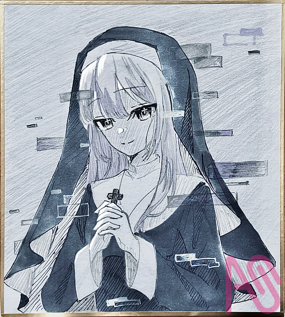 シスター、、、？ Illust of Mona girl illustration analog