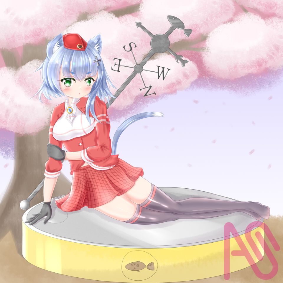 莉莉絲 Illust of 路邊的野猫 girl fanart woman cute kawaii よその子 animal_ears 過去絵 shorthair 絵柄が好みって人にフォローされたい