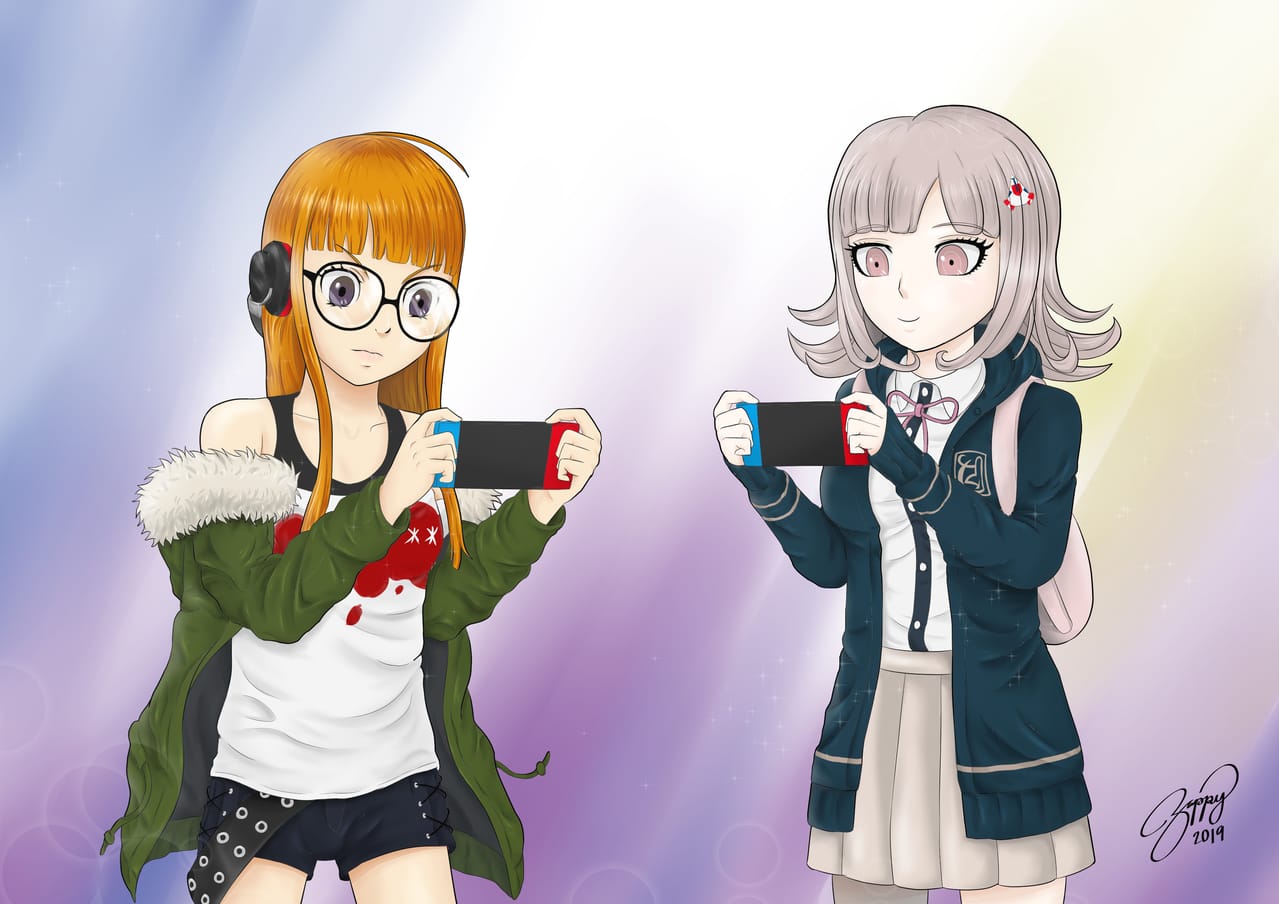 Couple Of Gamer Girls Zappy94x イラスト Art Street アートストリート Couple Of Gamer Girls Zappy94x イラスト Art Street アートストリート