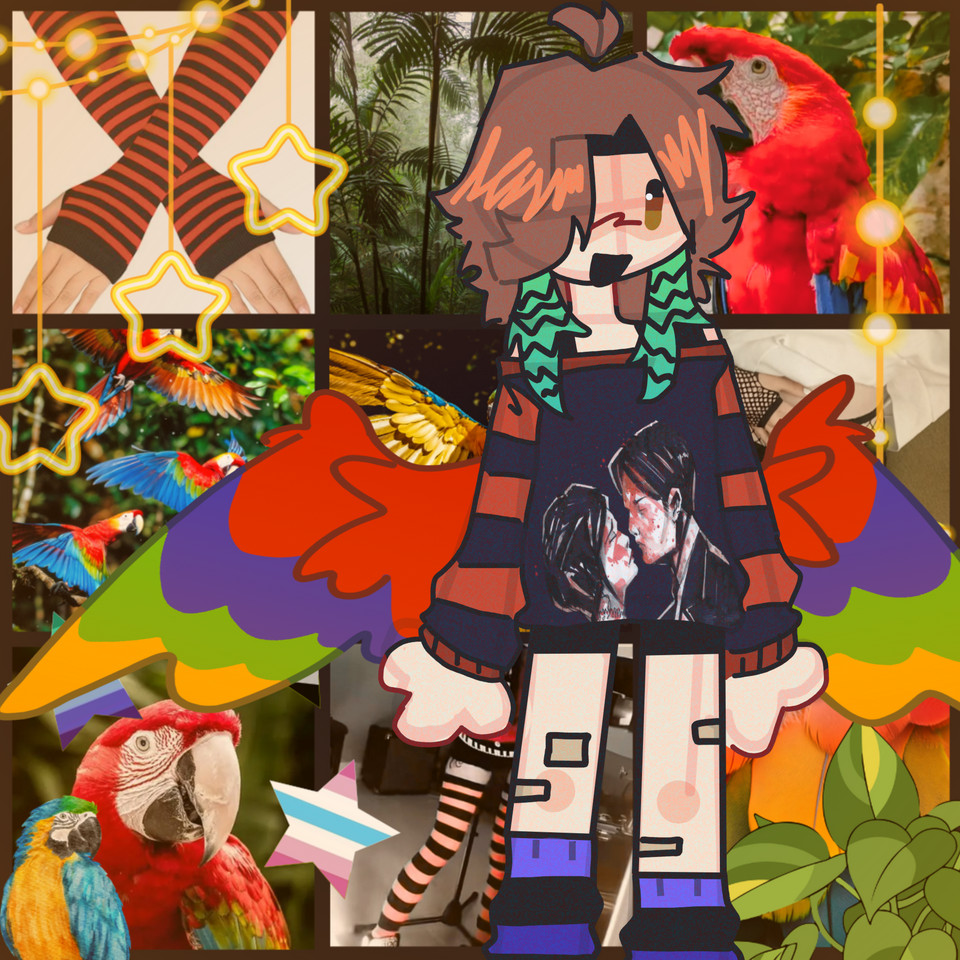 Woohoo persona time Illust of ☆-「TELAMON」-☆ silly persona parrot femboy