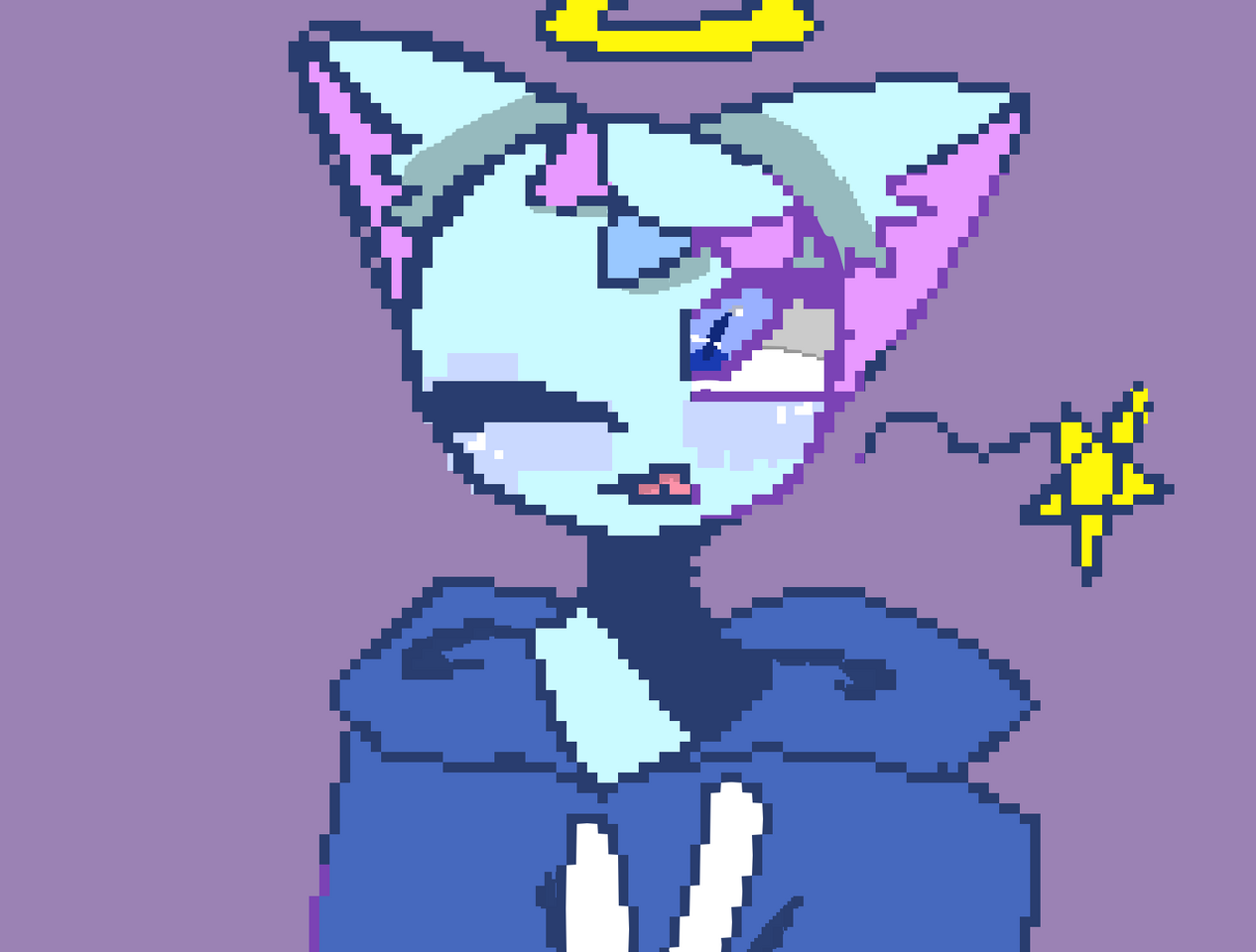 ドット絵 Illust of ꒰ა天青ネコp໒꒱ medibangpaint oc ドット