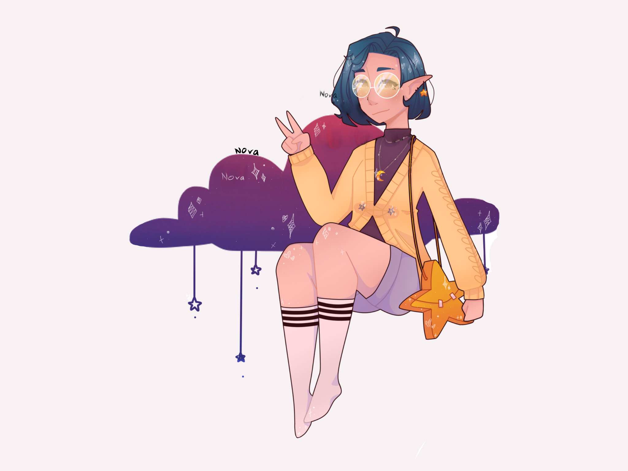 Cloud Girl” By: JustPeachyyy JustPeachyy - Illustrations ART street