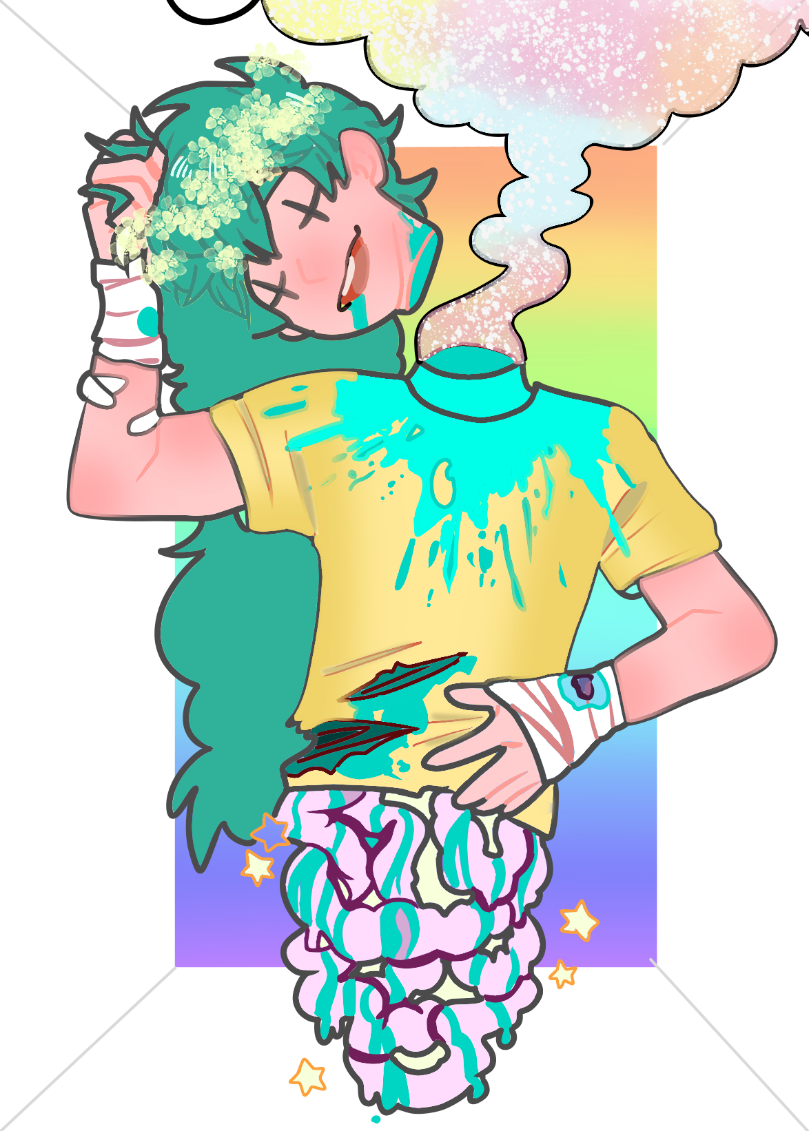 Pastel gore want me to make ur OC a pastelgore ask Bo_. Illustrations