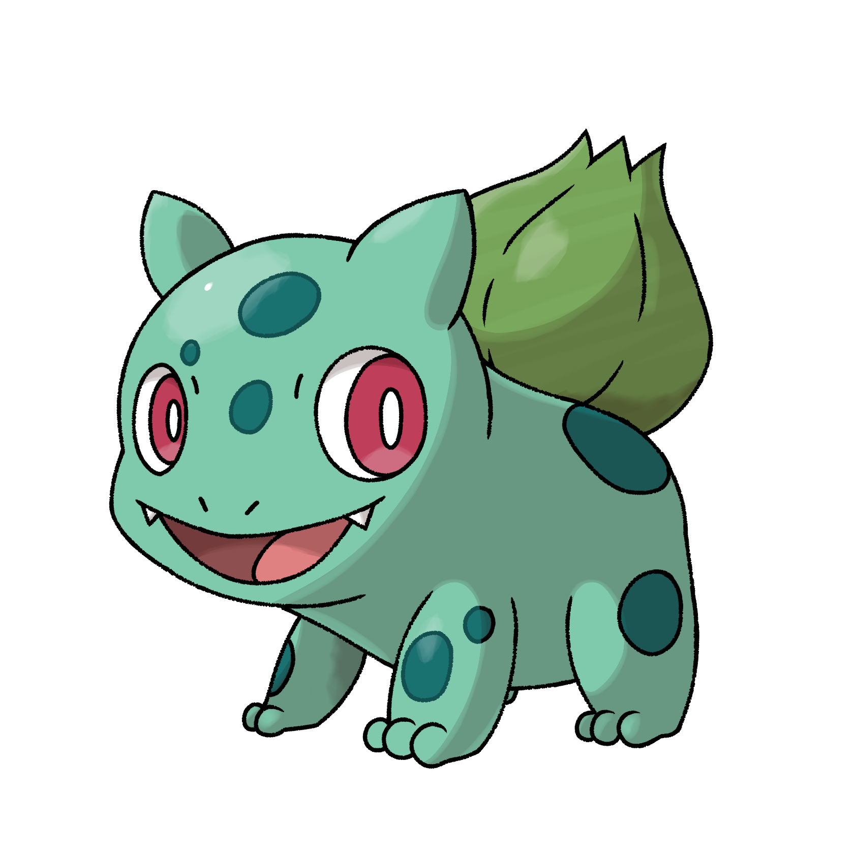 Bulbasaur (fan redesign) JeRmEnCo Illustrations ART street